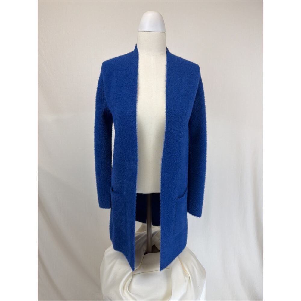NWT Love Token Blue Ultra Soft Long Open Cardigan Sweater SMALL #0688